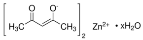 Zinc 2,4-pentanedionate - CAS:14024-63-6 - Bis(2,4-pentanedionato)zinc (II) hydrate, Zinc acetylacetonate hydrate